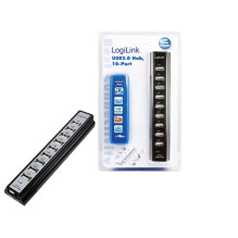 Logilink USB-HUB 10-portu...