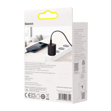 Baseus kelioninis įkroviklis Super Si Pro mini greitasis įkroviklis, C+U, PD 3.0, QC 3.0 30W EU Black (CCSUPP-E01) Baseus kelioninis įkroviklis Super Si Pro mini greitasis įkroviklis, C+U, PD 3.0, QC 3.0 30W EU Black (CCSUPP-E01)