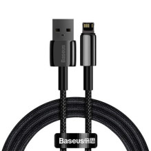 Baseus Lightning kabelis Tungsten serija 2.4A, 1m Black (CALWJ-01) Baseus Lightning kabelis Tungsten serija 2.4A, 1m Black (CALWJ-01)