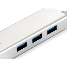 LevelOne adapteris GigaBit USB-A3.0- RJ45+3xUSB-A3.0 1Gbps LevelOne adapteris GigaBit USB-A3.0- RJ45+3xUSB-A3.0 1Gbps