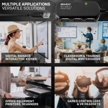 LINDY USB 2.0 aktyvus ilgintuvas „Hub Pro“ su 4 prievadais 8m LINDY USB 2.0 aktyvus ilgintuvas „Hub Pro“ su 4 prievadais 8m