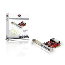 CONCEPTRONIC PCIe1x Card 3xUSB-A External / 1xUSB-A Internal 5Gbps CONCEPTRONIC PCIe1x Card 3xUSB-A External / 1xUSB-A Internal 5Gbps
