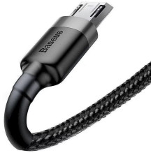 Baseus Micro USB kabelis Cafule 1.5A 2m Gray + Black (CAMKLF-CG1)