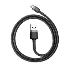 Baseus Micro USB Cafule Cable 2.4A 1m Gray + Black (CAMKLF-BG1) Baseus Micro USB Cafule Cable 2.4A 1m Gray + Black (CAMKLF-BG1)
