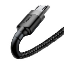Baseus Micro USB Cafule Cable 2.4A 1m Gray + Black (CAMKLF-BG1) Baseus Micro USB Cafule Cable 2.4A 1m Gray + Black (CAMKLF-BG1)