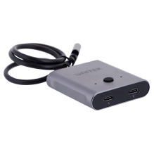 Unitek divvirzienu signāla slēdzis USB-C, 2 in 1 out 4K Unitek divvirzienu signāla slēdzis USB-C, 2 in 1 out 4K