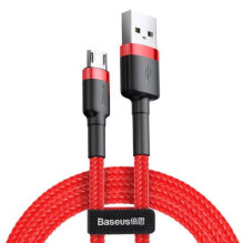 Baseus Micro USB Cafule Cable 2.4A 1m Red + Red (CAMKLF-B09) Baseus Micro USB Cafule Cable 2.4A 1m Red + Red (CAMKLF-B09)