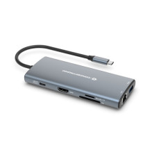 HUB USB Conceptronic CONCEPTRONIC 10-1 dokstacija USB-C- HDMI / 2xUSB-C / 3xUSB-A / + 20cm gr HUB USB Conceptronic CONCEPTRONIC 10-1 dokstacija USB-C- HDMI / 2xUSB-C / 3xUSB-A / + 20cm gr
