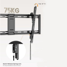 Equip sienas stiprinājums 43"-95" / 1TFT neig / plāns 1 locītava 75Kg Black Equip sienas stiprinājums 43"-95" / 1TFT neig / plāns 1 locītava 75Kg Black