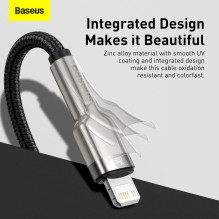 Baseus Type-C - Lightning Cafule Series Metal data cable PD 20W 1m Black (CATLJK-A01) Baseus Type-C - Lightning Cafule Series Metal data cable PD 20W 1m Black (CATLJK-A01)