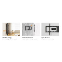 Equip sienas turētājs 43"-95" / 1TFT fiksēts / plāns ar 1 locītavu 75Kg sw Equip sienas turētājs 43"-95" / 1TFT fiksēts / plāns ar 1 locītavu 75Kg sw