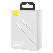 Baseus Type-C - Lightning Superior Series fast charging data cable PD 20W 1m White (CATLYS-A02) Baseus Type-C - Lightning Superior Series fast charging data cable PD 20W 1m White (CATLYS-A02)