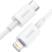Baseus Type-C - Lightning Superior Series fast charging data cable PD 20W 1m White (CATLYS-A02) Baseus Type-C - Lightning Superior Series fast charging data cable PD 20W 1m White (CATLYS-A02)