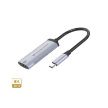 CONCEPTRONIC USB-C3.2 į HDMI2.1 8K / 60Hz adapteris 0.15m pilkas