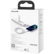 Baseus Type-C - Lightning Superior Series fast charging data cable PD 20W 1m White (CATLYS-A02) Baseus Type-C - Lightning Superior Series fast charging data cable PD 20W 1m White (CATLYS-A02)