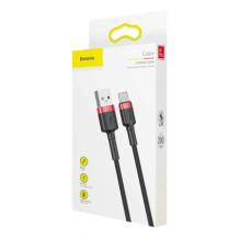 Baseus C tipo Cafule kabelis 2A 2m Red + juodas (CATKLF-C91) Baseus C tipo Cafule kabelis 2A 2m Red + juodas (CATKLF-C91)