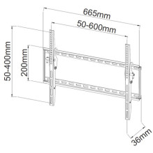 Techly Wall mount for LCD TV LED 40"-65" Black Techly Wall mount for LCD TV LED 40"-65" Black