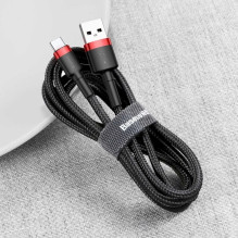 Baseus Type-C Cafule Cable 3A 0.5m Red + Black (CATKLF-A91) Baseus Type-C Cafule Cable 3A 0.5m Red + Black (CATKLF-A91)