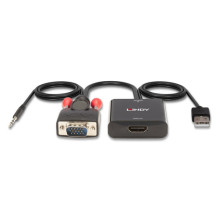 LINDY VGA ir audio keitiklis į HDMI LINDY VGA ir audio keitiklis į HDMI