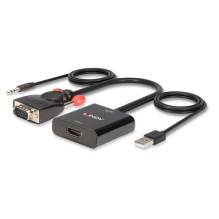LINDY VGA ir audio keitiklis į HDMI LINDY VGA ir audio keitiklis į HDMI
