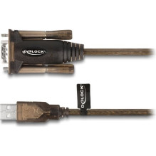 DELOCK Adapter USB2.0 Type-A 1x Serial RS-232 D-Sub 9Pin S