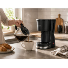 Brock CM 1501 SS Coffe Maker Capacity 1,5L 915-1080W, Black
