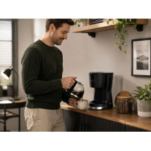 Brock CM 1501 SS Coffe Maker Capacity 1,5L 915-1080W, Black