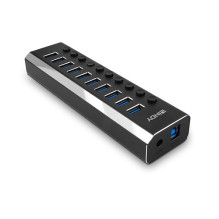 USB Hub Lindy LINDY 10-Port USB 3.0 Hub with On/Off Switches USB Hub Lindy LINDY 10-Port USB 3.0 Hub with On/Off Switches