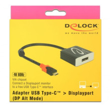 DELOCK USB adapteris C – DP (alt režimas) St / Bu 4K 60Hz 0.2m DELOCK USB adapteris C – DP (alt režimas) St / Bu 4K 60Hz 0.2m