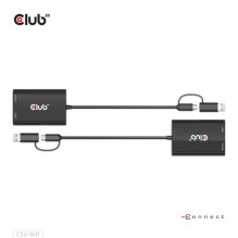 Club3D Adapteris USB Tips C / A HDMI / VGA St / Bu mazumtirdzniecībai Club3D Adapteris USB Tips C / A HDMI / VGA St / Bu mazumtirdzniecībai