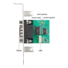 USB adapteris Delock DeLOCK 90892 nuoseklusis keitiklis / kartotuvas / izoliatorius USB 2.0 RS-232 Žalias, nerūdijančio 