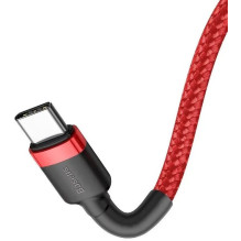 Baseus Type-C Cafule PD 2.0, 60W, flash charging Cable (20V 3A), 2m, Red (CATKLF-H09)