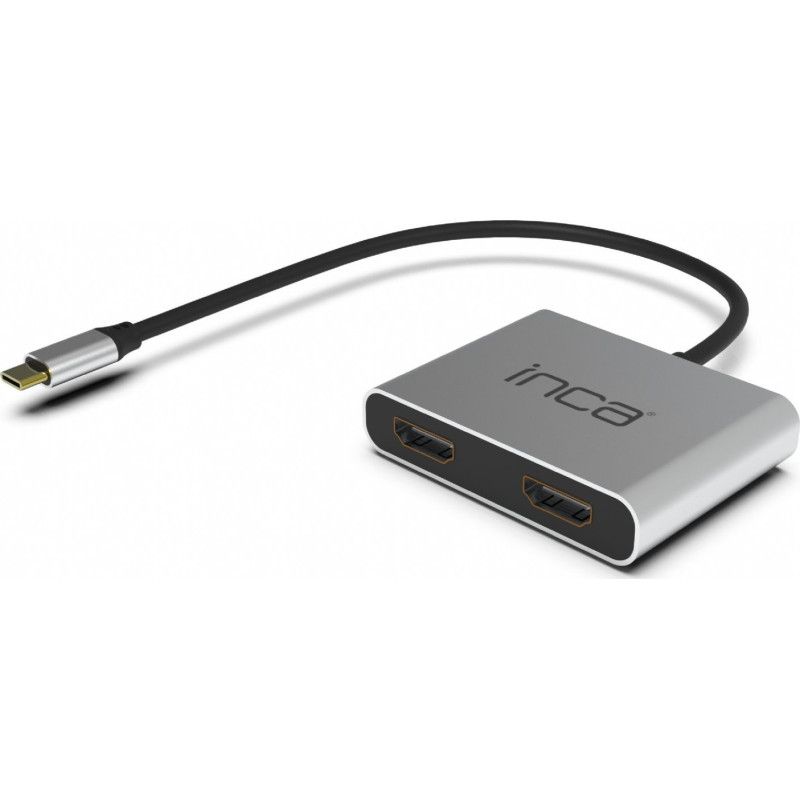 INCA Adapteris ITPC-4 C tipas 2xHDMI 4K30Hz, 1xUSB-A, 1xUSB-C