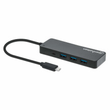 MANHATTAN 7-portu USB Splitter C Plug A Socket 5Gbit / s Black MANHATTAN 7-portu USB Splitter C Plug A Socket 5Gbit / s Black