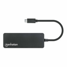 MANHATTAN 7-portu USB Splitter C Plug A Socket 5Gbit / s Black MANHATTAN 7-portu USB Splitter C Plug A Socket 5Gbit / s Black