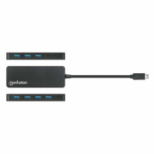MANHATTAN 7-portu USB Splitter C Plug A Socket 5Gbit / s Black MANHATTAN 7-portu USB Splitter C Plug A Socket 5Gbit / s Black