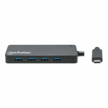 MANHATTAN 7-portu USB Splitter C Plug A Socket 5Gbit / s Black MANHATTAN 7-portu USB Splitter C Plug A Socket 5Gbit / s Black