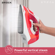 Brock BSI 2011 RD Steam Iron 2400W, Red