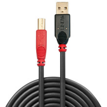 USB cable Lindy USB-A - USB-B 15 m Black (42762)