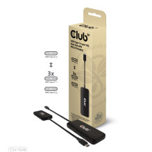 Club3D USB Splitter Type C 4x USB Type C 10Gbps + 100W PD St / Bu retail