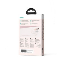 Joyroom USB - Type-C daugiaspalvis serijos greito įkrovimo ir duomenų kabelis, 100W, 1m, Pink (S-A34) Joyroom USB - Type-C daugiaspalvis serijos greito įkrovimo ir duomenų kabelis, 100W, 1m, Pink (S-A34)