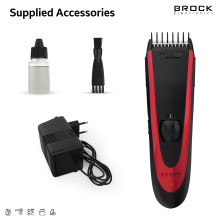 Brock BHC 2001 m. plaukų kirpimo mašinėlė, juoda / Red