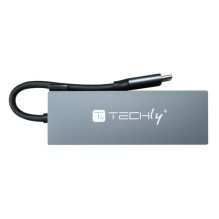 Techly USB-C hub 4 in 1