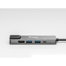 Equip Dock 5-1 USB-C- HDMI, 2xUSB-A, GbE, 100W USB-C 0.25m