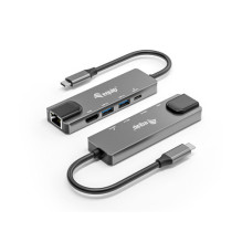 Equip Dokas 5-1 USB-C-HDMI, 2xUSB-A, GbE, 100W USB-C 0.25m Equip Dokas 5-1 USB-C-HDMI, 2xUSB-A, GbE, 100W USB-C 0.25m