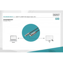 USB Cable Digitus USB-C - HDMI 20 m Black (AK-330150-200-S) USB Cable Digitus USB-C - HDMI 20 m Black (AK-330150-200-S)