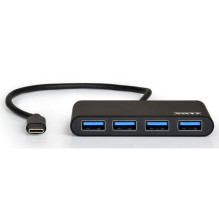 USB 3.0 TYPE C 4 PORTŲ USB HUB prievadų šakotuvas USB 3.0 TYPE C 4 PORTŲ USB HUB prievadų šakotuvas