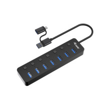 Equip 7-portu USB-A 3.2 hub...