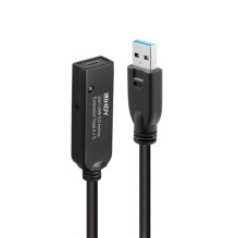 USB kabelis Lindy USB-A - USB-C 10 m juodas (43376) USB kabelis Lindy USB-A - USB-C 10 m juodas (43376)