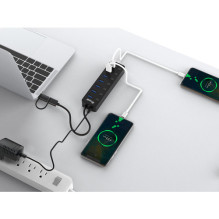 Equip 7-portu USB-A 3.2 hub with 7x USB-A 3.2 + USB-C adapter 5Gbps